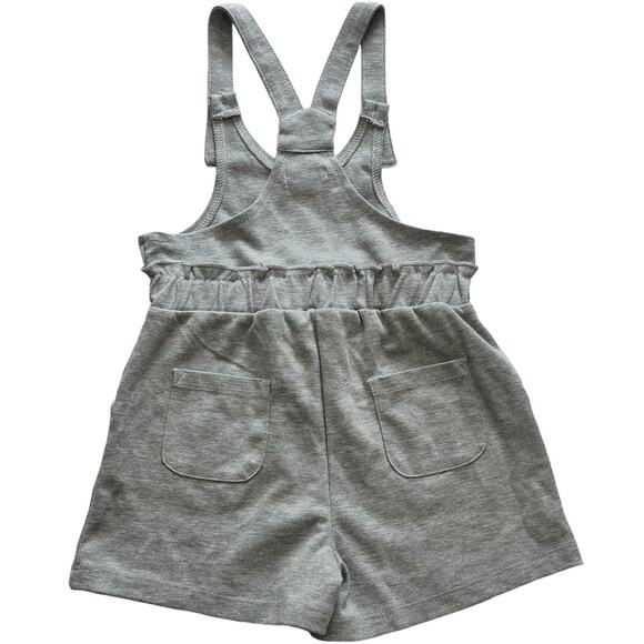 Habitual Kid Girl Gray Short Overalls Size 4T NWT - Picture 4 of 4